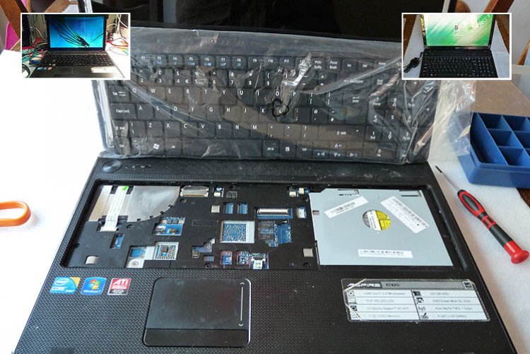 Reparatie van Acer laptop die gedekt is door schade verzekering
