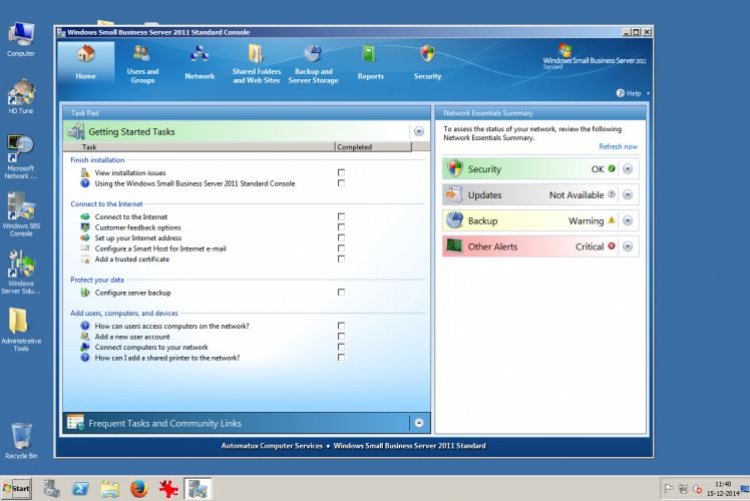 Installatie en beheer Windows Small Business Server